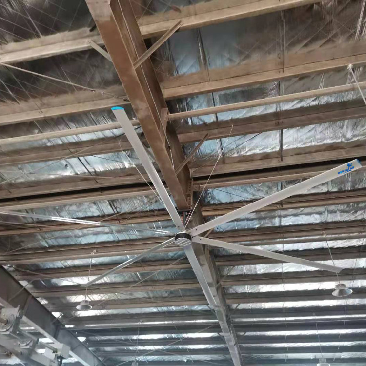 Ventilador de Teto Industrial Potente com 6 Lâminas, 10m3/Min de Volume de Ar/W, 1500w de Potência de Entrada