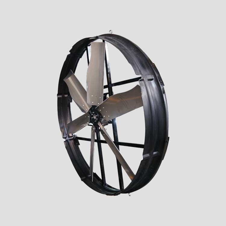 Potência Ventiladores de ventilação de gado para refrigeração de aves de capoeira 6,2 m/s Velocidade do vento 2 kW Potência nominal