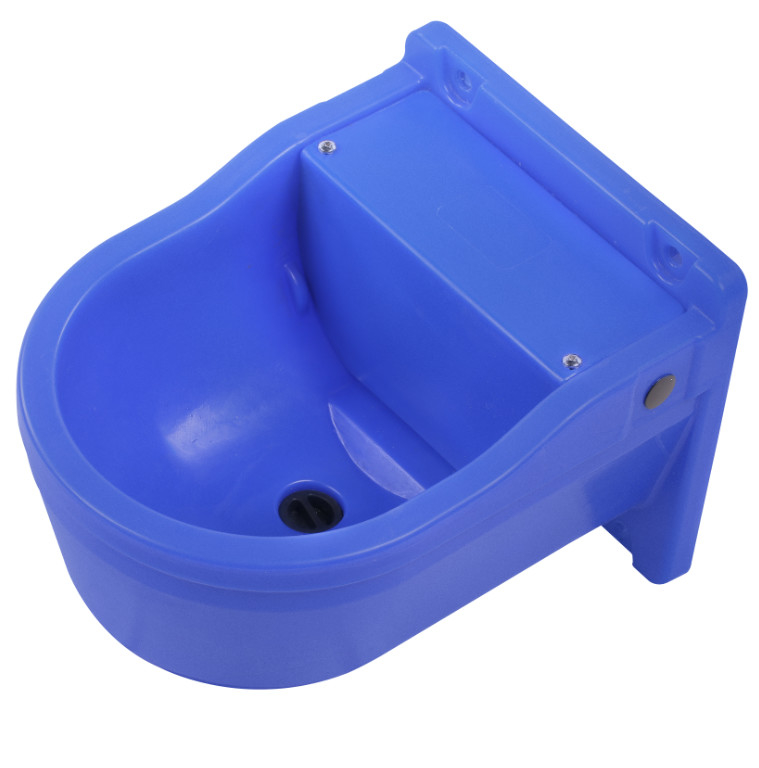 Copo de água de gado de plástico azul PP para gado cavalos ovelhas - Solução de rega amigável para vacas e bovinos