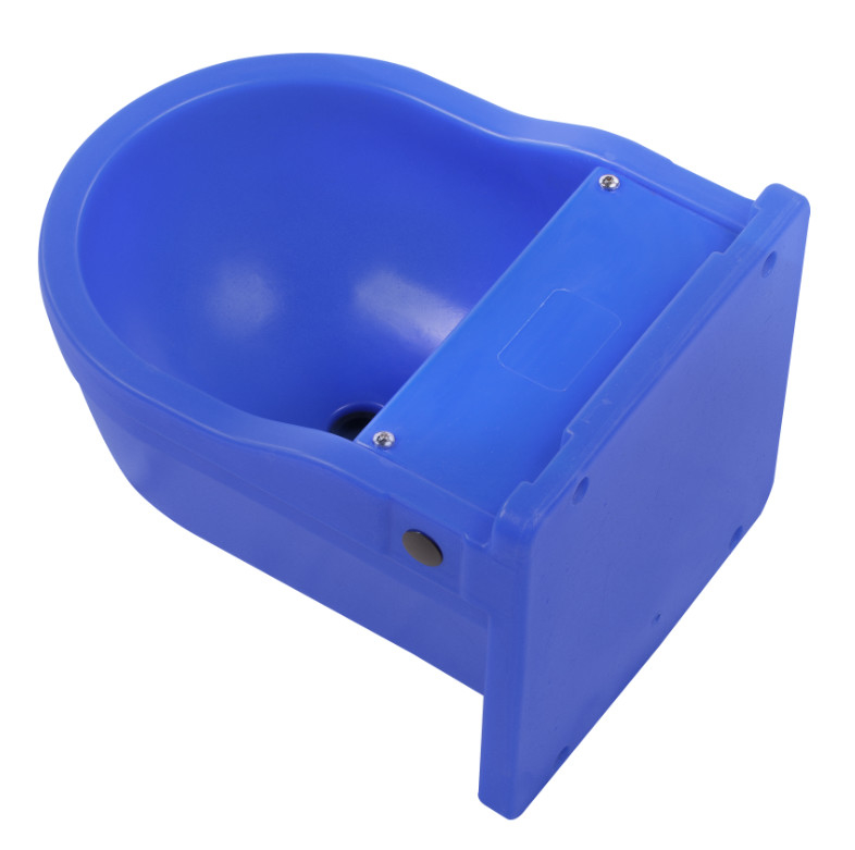 Copo de água de gado de plástico azul PP para gado cavalos ovelhas - Solução de rega amigável para vacas e bovinos