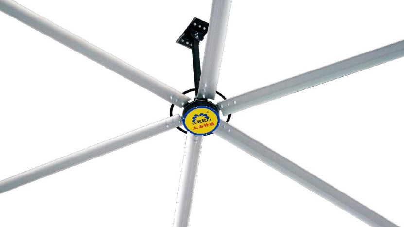 Rotor externo metálico Ventilador de teto industrial Fluxo de ar Motor DC sem escovas 14300m3/min Fluxo de ar