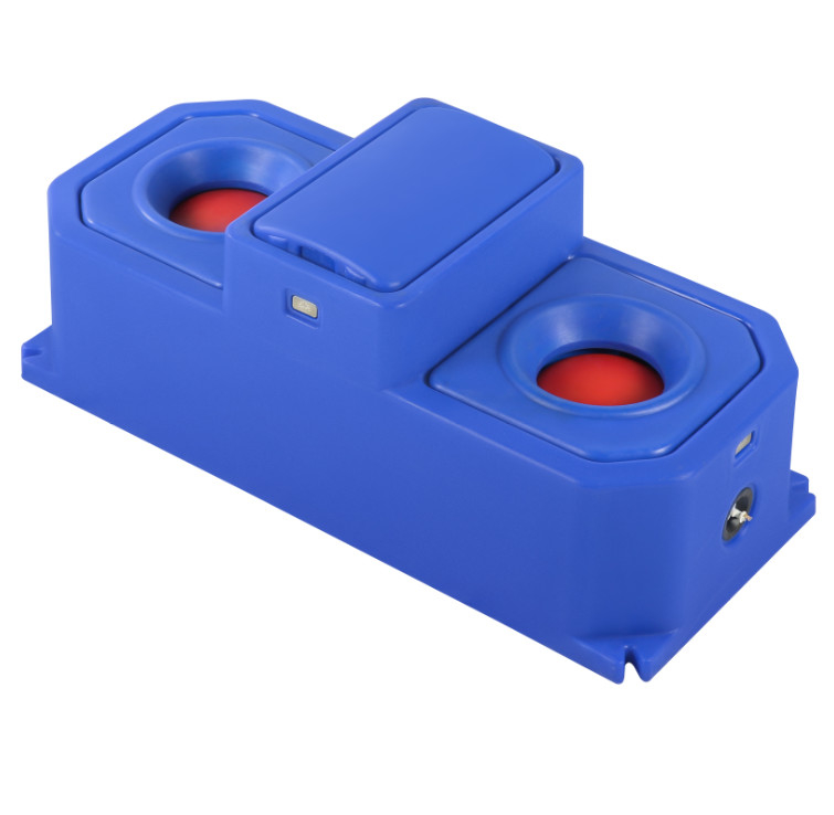 Tanque de água para gado azul resistente a impactos pesados 226L Capacidade 30-50L/min Taxa de fluxo