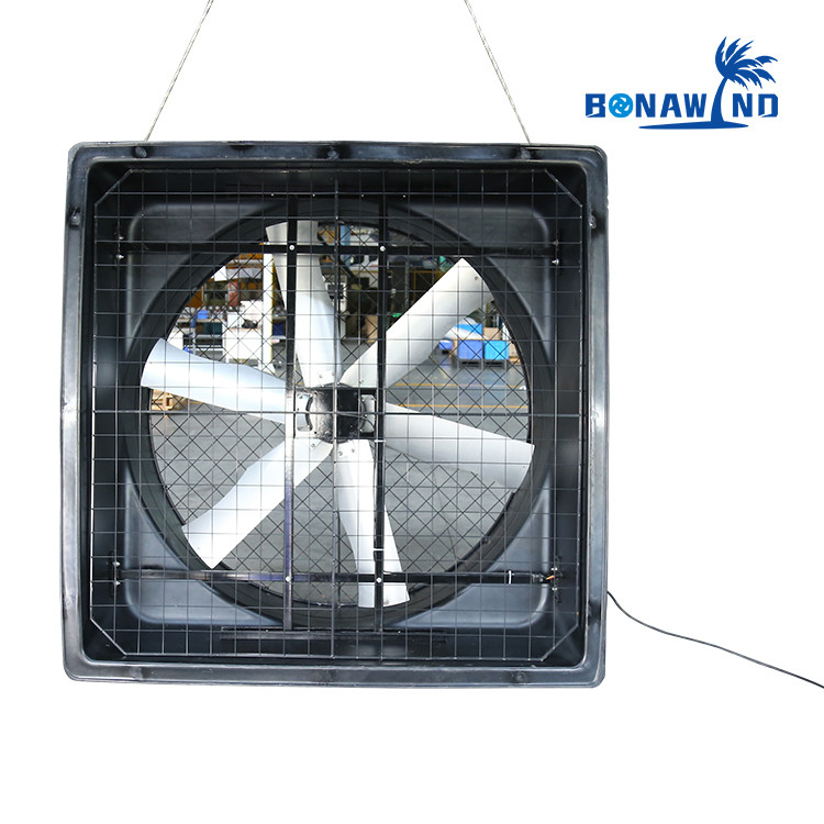 Ventilador de escape industrial de 72 polegadas com parafusos pré-instalados para fácil instalação de cadeia