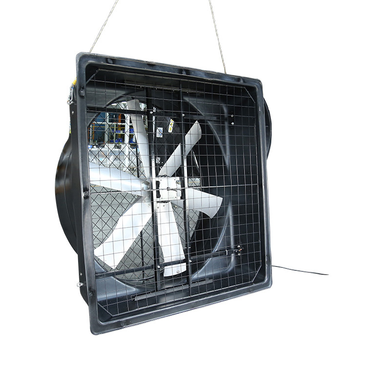 Ventilador de escape industrial de 72 polegadas com parafusos pré-instalados para fácil instalação de cadeia