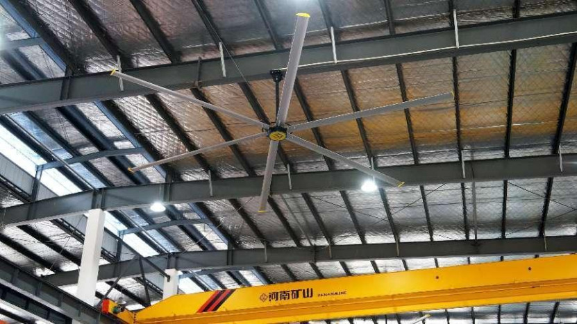 14300m3/min IP55 Rotor Externo Ventilador de Tecto Industrial com 7300mm de diâmetro da lâmina do ventilador
