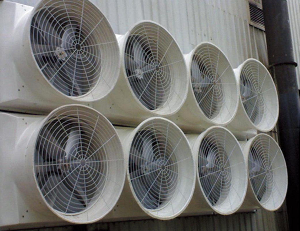Velocidade variável 120cm REFINE Ventilador de escape 56,4m3/h Volume de ar 48000m3/h Capacidade de fluxo de ar