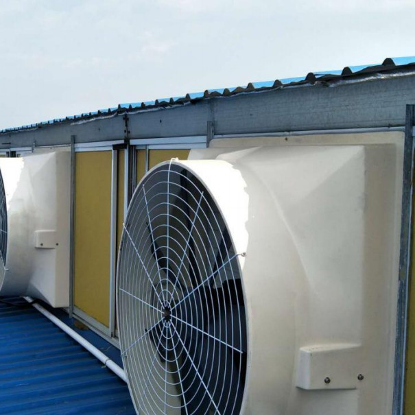 Velocidade variável 120cm REFINE Ventilador de escape 56,4m3/h Volume de ar 48000m3/h Capacidade de fluxo de ar