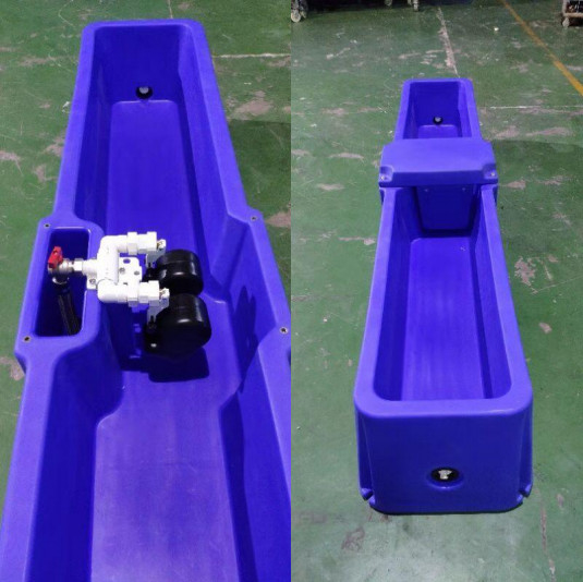 Aguaçador automático de gado azul com controle de temperatura para gado