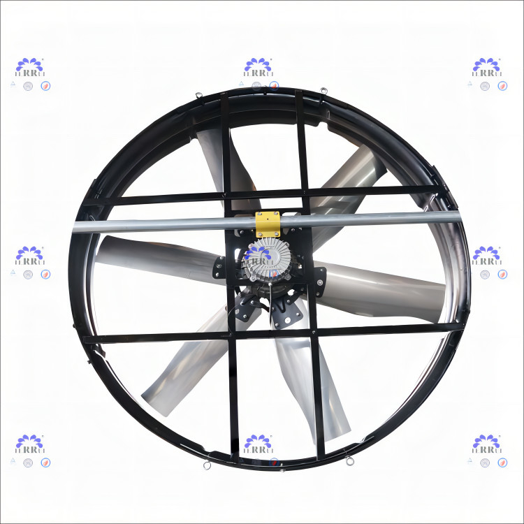 Potência 2000W Ventilador de escape industrial IP55 Nível de proteção 60mm Instalação de tubos 345r/min Velocidade de rotação