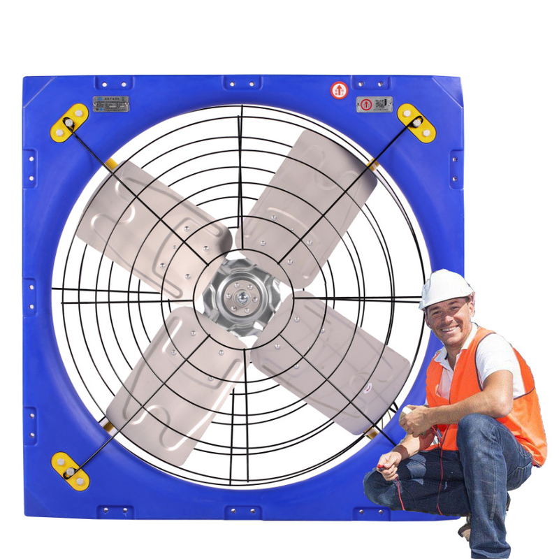 Fluxo de ar Circulação Ventilador PE Quadro Ventilação de gado 38/0.96m Diâmetro da lâmina 410w Potência de entrada