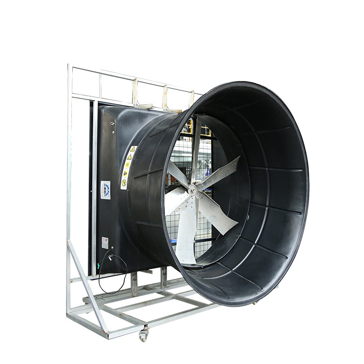 Ventilador de escape industrial para armazém utilizando ventilador de fluxo axial para melhoria da qualidade do ar