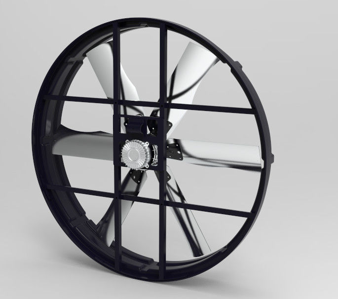 Ventilador de painel industrial com alta eficiência 3Φ 380V 50Hz alimentação e 60m3/h volume de ar excepcional