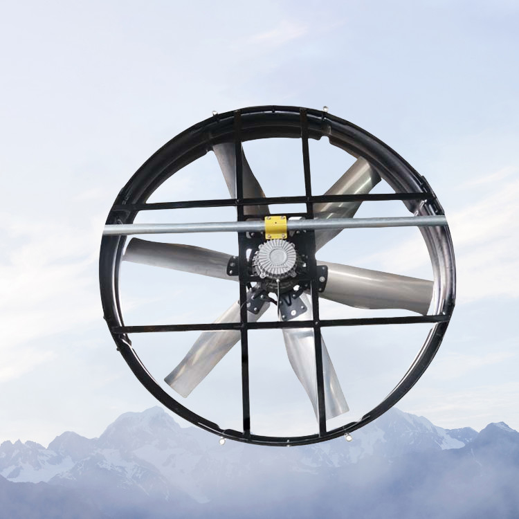 Ventilador de painel industrial com alta eficiência 3Φ 380V 50Hz fonte de alimentação e 60m3h volume de ar excepcional