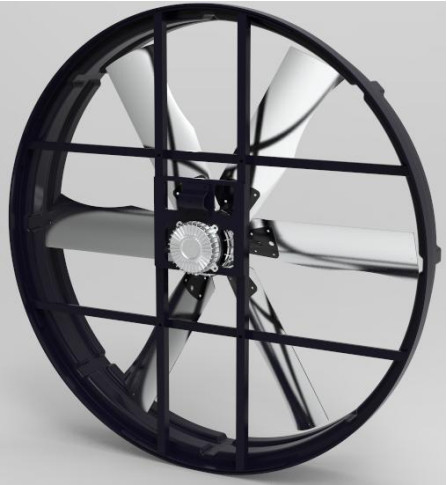 Ventilador de painel de 72' com 120 000 m3/h de fluxo de ar e 2000w para transformação da ventilação do rancho