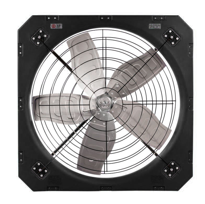 610RPM Velocidade de rotação Ventiladores de ventilação para gado com modo de acionamento direto e freqüência 50-60HZ