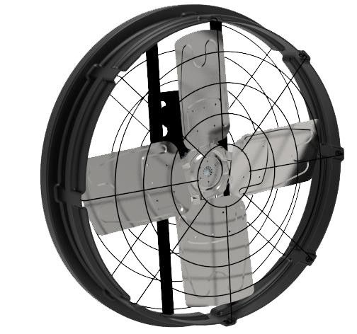 Ventilador industrial de accionamento directo 500w Potência de entrada para arrefecimento industrial e fluxo de ar