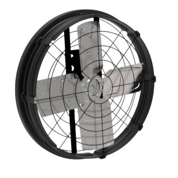 Ventiladores de ventilação de gado com acionamento direto de 81,4 m3/h Volume e resistência do ar Material de estrutura de PE de camada dupla