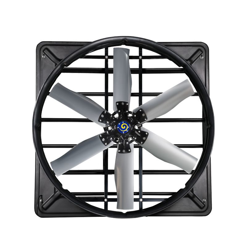 Nível de proteção IP55 Ventiladores para gado com modo de accionamento directo e volume de ar de 60 m3/h/W