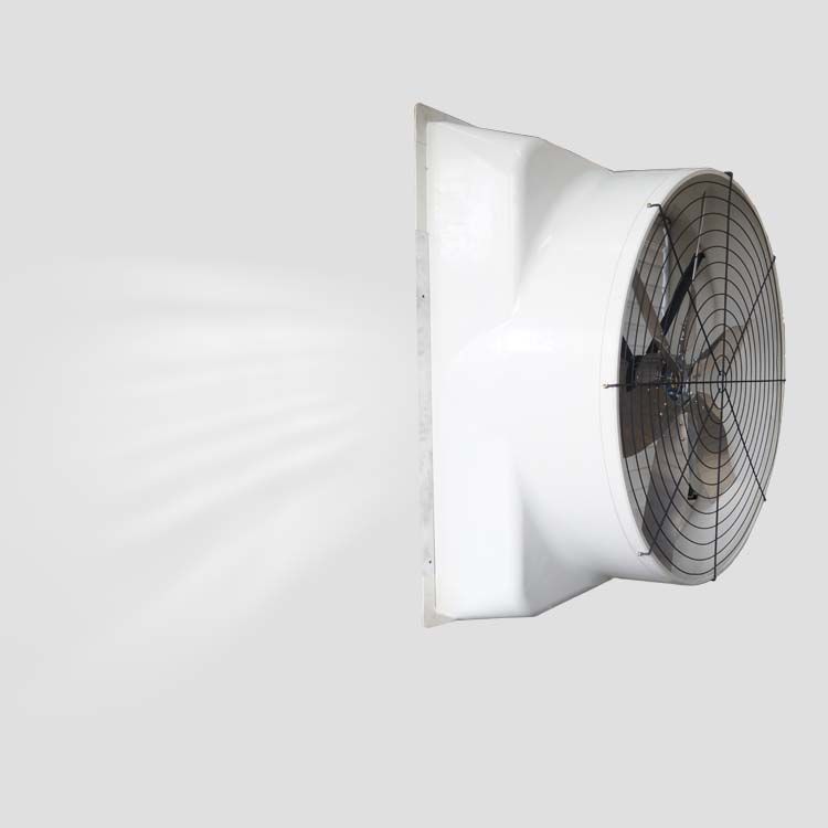 Ventilador de teto industrial com motor CC sem escovas de ímã permanente de rotor externo, com alta velocidade do ar e eficiência energética
