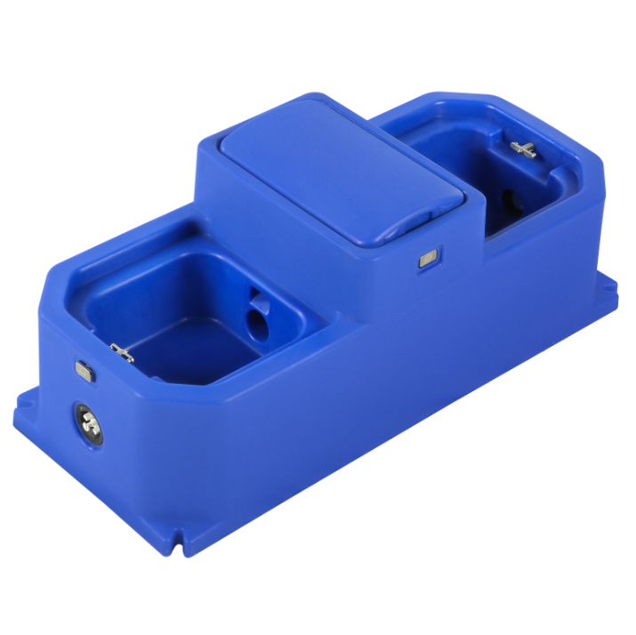 Tanque de água para gado de polietileno azul resistente a impactos para serviço pesado 113*49*45cm/ft. para necessidades de gado