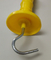 Cerca elétrica Accessories Black Yellow do punho da porta da exploração agrícola do comprimento 165mm
