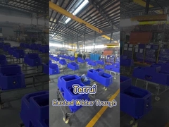 Água para gado azul com 120 litros / 31 gal por minuto e 3 conjuntos de discos de aquecimento 220V300W