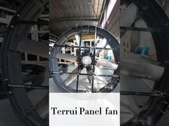 Ventilador de teto industrial 38 lâminas 28273m\u00b3/h Fluxo de ar para pecuária