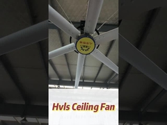 Ventilador de teto industrial com motor EC sem escovas e diâmetro de 7300 mm