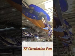 Ventilador industrial de velocidade de rotação de 345 RPM com motor de 2000w/2.7hp