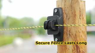 Compostos de plástico não condutor, esses isoladores são construídos para durar em ambientes agrícolas difíceis